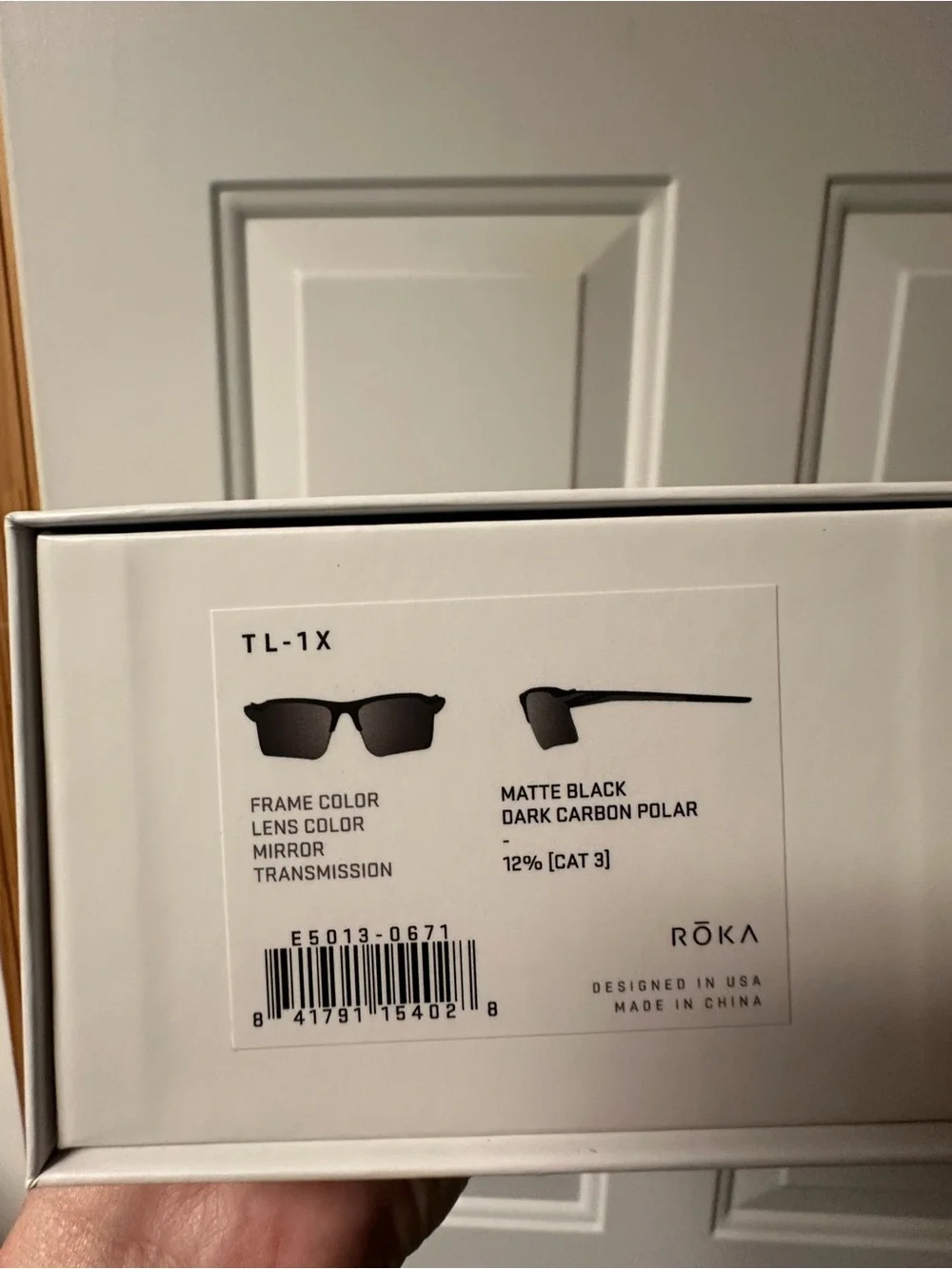 ROKA TL-1X Matte Black Frame - Dark Carbon (Polarized) Lens NEW